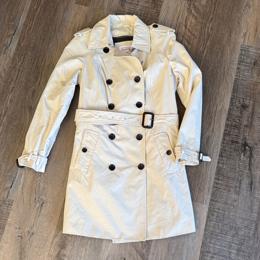 Hunter Women's Trench Coat - Cream